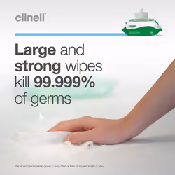 Clinell CW200 Universal Disinfectant Wipes - Pack of 200 Large Wipes