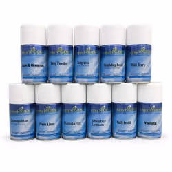 12 MIXED Automatic Air Freshener Dispenser Refills 270ml Spray Cans