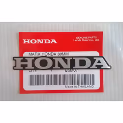 Honda Mark 80mm X 11mm Sticker Decal SilverBlack