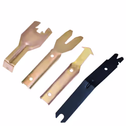 EWK 4 Pcs Metal Trim Removal Tool Set Car Door Panel Clip Puller Audio Board Windows Pry Kit
