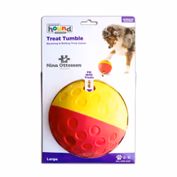 Outward Hound Treat Tumble Interactive Puzzle Dog Toy, Red, Large