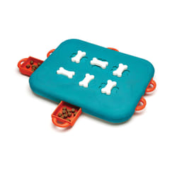 Outward Hound Dog Casino Interactive Treat Puzzle Dog Toy, Turquoise