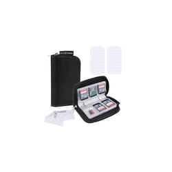 EcoFused Memory Card Case  Fits up to 22x SD  SDHC  Micro SD  Mini SD and 4X CF  Holder with 22 Slots (Black  2 Pack)