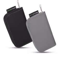 EcoFused Memory Card Case  Fits up to 22x SD  SDHC  Micro SD  Mini SD and 4X CF  Holder with 22 Slots (Black & Grey  2 Pack)