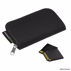 EcoFused Memory Card Case  Fits up to 22x SD  SDHC  Micro SD  Mini SD and 4X CF  Holder with 22 Slots (Black & Grey  2 Pack)