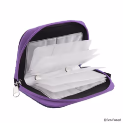 EcoFused Memory Card Case  Fits up to 22x SD  SDHC  Micro SD  Mini SD and 4X CF  Holder with 22 Slots (Grey & Purple  2 Pack)