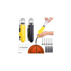 2x Ball Pump - Super Compact - Dual Action (Pumps Air when you Push and Pull) - For Sport Balls (Basketball, Soccer, Football, Rugby, Volleyball, Yoga