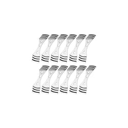 Metal Candle Wick Centering Device - 12 pack - DIY Candle Making - Silver -Durable Metal - 3.7 inches in Length - Gift for Candle Lovers