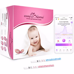 40 x Ovulation Test Strips and 10 x Pregnancy Test Strips - Fertility Test Kit, Powered by Premom Ovulation Predictor iOS and ...