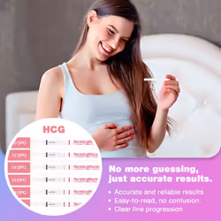 40 x Ovulation Test Strips and 10 x Pregnancy Test Strips - Fertility Test Kit, Powered by Premom Ovulation Predictor iOS and Android App (40 LH +10