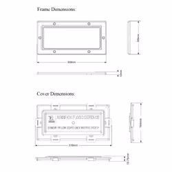 Airbrick Flood Water Defence Protection Cover with White Frame