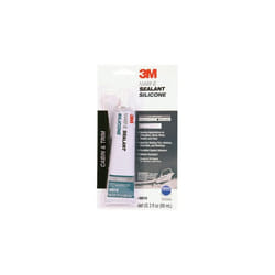 3M 08019 3 oz White Marine Grade Silicone Sealant