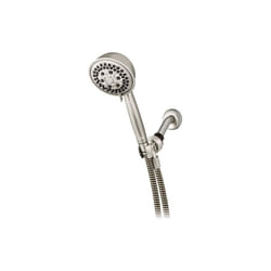 Waterpik  PowerPluse Massage Brushed Nickel Seven settings Handheld Showerhead, 1.8 Gpm