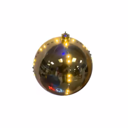 Celebrations  6 in. LED Lighted Ornament Hanging Decor, Clear & Warm White