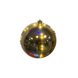 Celebrations  6 in. LED Lighted Ornament Hanging Decor, Clear & Warm White