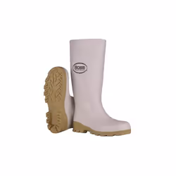 Boss  16 in. Waterproof Unisex PVC Plain Boots, White - Size 10 US - Pack of 2