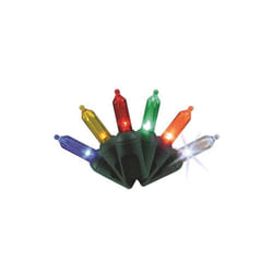 Celebrations  25 ft. Platinum LED T5 String Christmas Lights, Multi Color - 50 Count