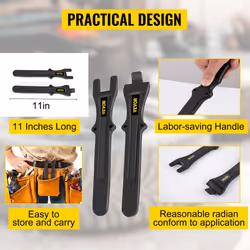 Tire Changing Tool, Tire Iron Set, 2pcs Motorcycle Tire Irons, 40CR Steel Tire Bead Breaker, Black Tire Changing Spoons, Rust Proof Motorcycle Tire