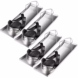 VEVOR Concrete Knee Boards 28'' x 8'' Slider Knee Boards Kneeler Board Stainless Steel Concrete Sliders 2 Pair of Moving Sli ...