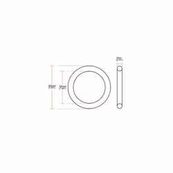 Nitrile Rubber ORings 200mm OD 190mm ID 5mm Width Metric Sealing Gasket Pack of 1