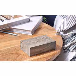 Gingko Design Flip Click Clock Digital alarm clock Grey, Wood
