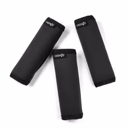 Cosmos Pack of 3 Neoprene Luggage Handle Wrap Handle Grip Luggage Identifier for Travel Bag Luggage Suitcase (Black Color)