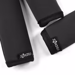 Cosmos Pack of 3 Neoprene Luggage Handle Wrap Handle Grip Luggage Identifier for Travel Bag Luggage Suitcase (Black Color)