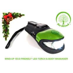 Re-Wind Wind-Up Led Torch Flashlight with Non-Slip Finish, Wrist Strap