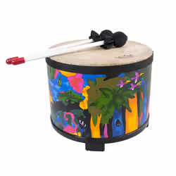 Remo KD-5080-01 Kids Percussion Floor Tom Drum - Fabric Rain Forest  10""""""""