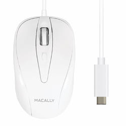 Macally UCTURBO mouse Ambidextrous USB Type-C Optical 1000 DPI