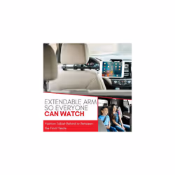 Car Headrest Mount Holder for Apple iPad ProAirMini Tablets Nintendo Switch iPhone Smartphones 45 to 10 Wide with Dual Adjustable Positions and 360