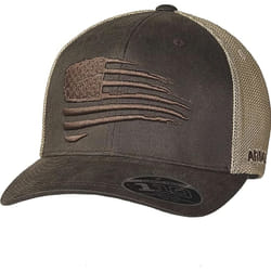 ARIAT Men's Monochrome Shield Logo Cap  Black with Mesh Back  Adjustab