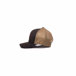 ARIAT Men's Monochrome Shield Logo Cap  Black with Mesh Back  Adjustab