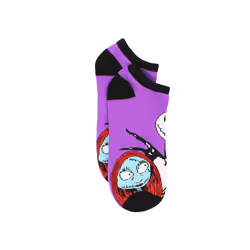 Disney The Nightmare Before Christmas Womens 6 pack Socks (Large (9-11)  Purple)