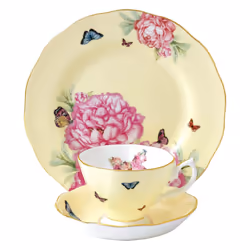 Miranda Kerr For Royal Albert Joy 3-Piece Set (Teacup  Saucer & Plate