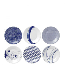 Royal Doulton BCRP-9465 dining plate Appetizer plate Round Porcelain Blue, White