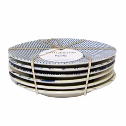 Royal Doulton BCRP-9465 dining plate Appetizer plate Round Porcelain Blue, White