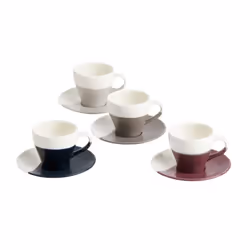 Royal Doulton Coffee Studio Espresso Set of 4 Cup & Saucers 4 Count (