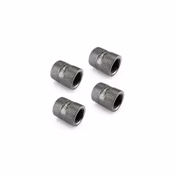 XSPC G1/4"""" Female to Female Rotary Fitting  Black Chrome  4-Pack