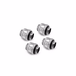 XSPC G1/4"" Male to Male Rotary Fitting Chrome 4-pack