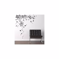 Walplus 150x130 cm Wall Stickers New Huge Butterfly Vine Removable Self-Adhesive Mural Art Decals Vinyl Home Decoration DIY L ...
