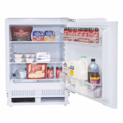 SIA 136L Built In White Integrated Under Counter Fridge With Auto Defrost - RFU101