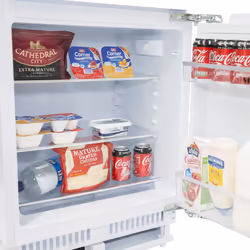 SIA 136L Built In White Integrated Under Counter Fridge With Auto Defrost - RFU101