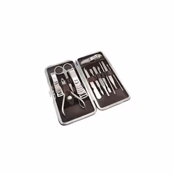 12-Pieces Nail Care Personal Manicure & Pedicure Set, Travel & Grooming Kit Tools