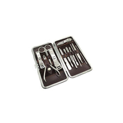 12-Pieces Nail Care Personal Manicure & Pedicure Set, Travel & Grooming Kit Tools
