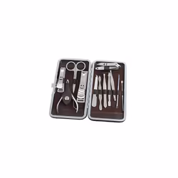12-Pieces Nail Care Personal Manicure & Pedicure Set, Travel & Grooming Kit Tools