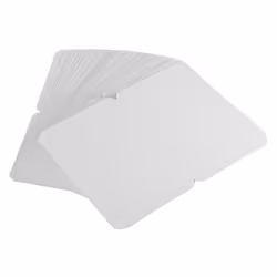 BCP Pack of 50, 4 x 6 Kraft Paper Foldable Blank Cards for DIY Greeting Card/Decoration (White)