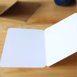 BCP Pack of 50, 4 x 6 Kraft Paper Foldable Blank Cards for DIY Greeting Card/Decoration (White)