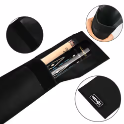Cosmos Black Color Cue Case Carrying Bag for 1/2 Billiard Stick Storage  32 Inches