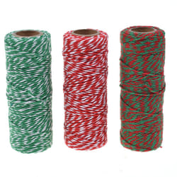 Cosmos Gift Twine String Cotton Baker's Twine Cotton Cord Crafts Gift Twine String Xmas Easter Baking Git Wrapping DIY Twine Bakers Cord Rope 3 Rolls